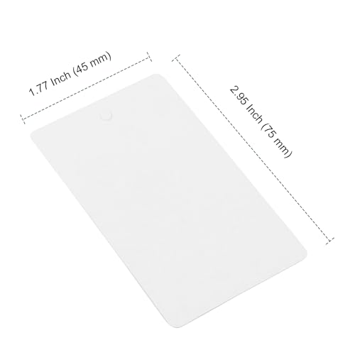 PINGEUI 3000 PCS 1.7 x 2.9 Inch White Blank Merchandise Tags, Writable Price Gift Tags for Retail Store, Clothing Shops