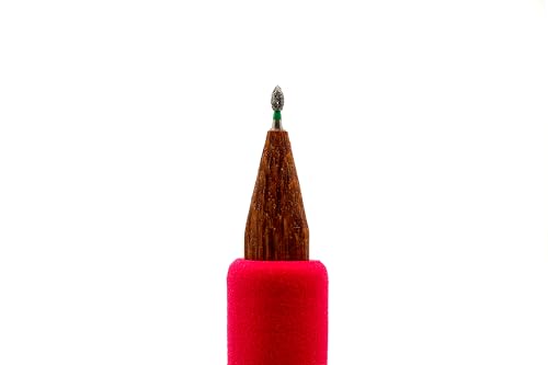 The Original DiamondCore Tools L3 Diamond Sgraffito Stylus Tool, Small & Large Football Tip Pottery Carving Tool for Clay Sgraffito, Ceramic Detail Work, and Cleanup