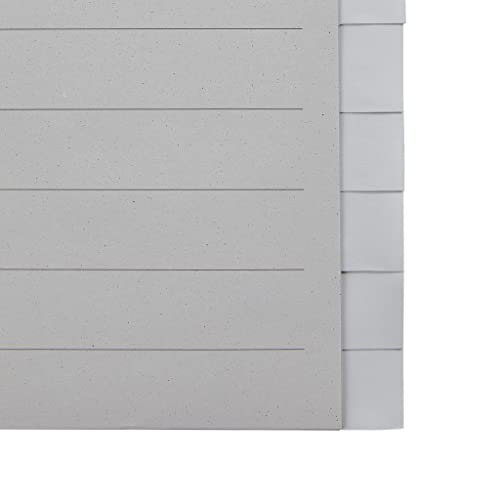Leitz 1222-00-85 Index - Rope Paper Blank A4 Extra Width 12 Sheets Grey