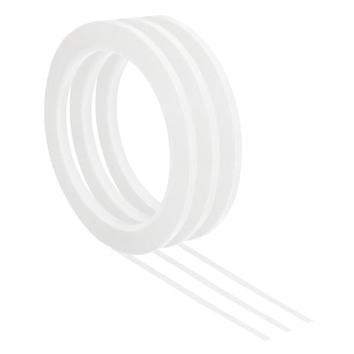 White Board Tape 10roll 66m Whiteboard Tape Art Dry Erase Board Pinstripe Thin for Graphic Chart Grid Drafting Electrical Marking for Office(White,10PCS_11MM)