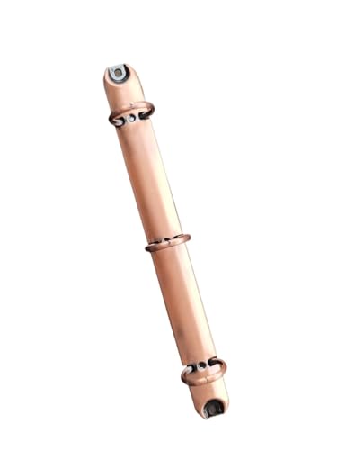4pcs Metal Binder Clip with Screws, A5 3-Ring, Black Copper Bronze Gold Silver