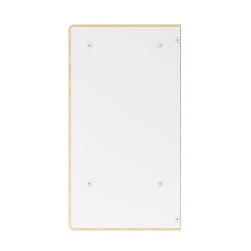 Guidecraft EdQ 10-Section Wall Mounted Locker, Kids White Wooden Classroom Storage Locker with Divided Cubbies, Compartment Storage with Hooks for Playroom and Preschool