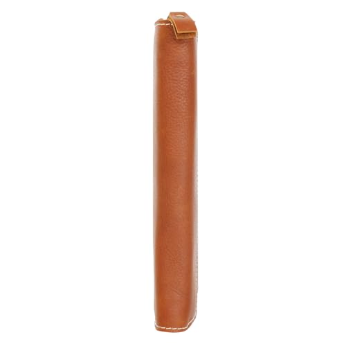 FranklinCovey - Colt Cover for Wire-Bound FranklinCovey Planners | Genuine Leather - Zipper Closure (Monarch, Rustic)