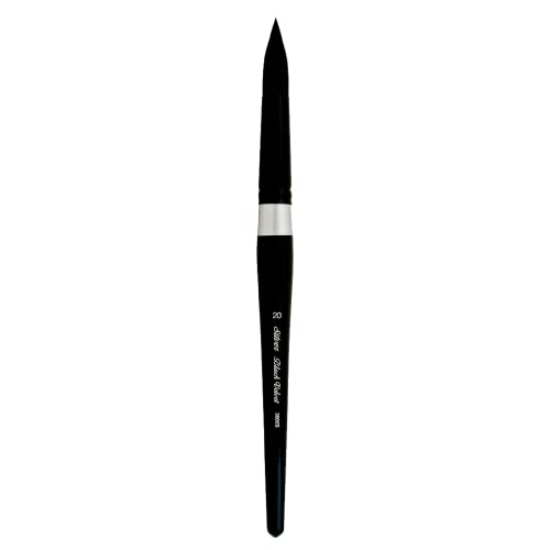 Silver Brush Limited Black Velvet Round Watercolor Paintbrush, Size 20