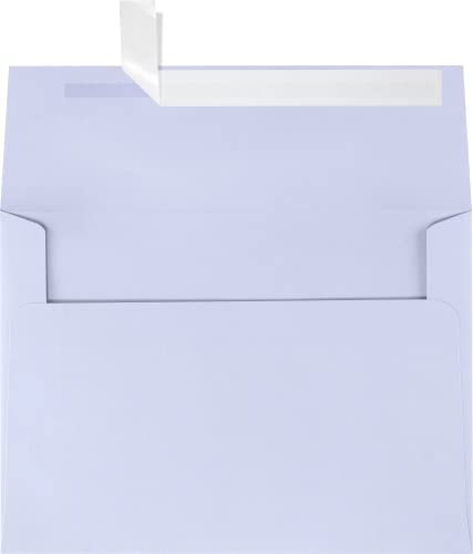 LUXPAPER A7 Invitation Envelopes for 5 x 7 Cards in 80 lb. Lilac, Printable Envelopes for Invitations, w/Peel and Press Seal, 1000 Pack, Envelope Size 5 1/4 x 7 1/4 (Purple)