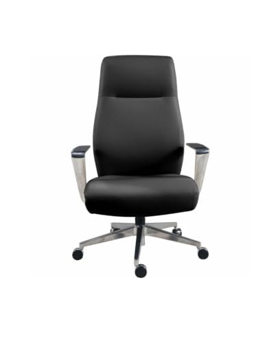 Lorell Executive Conference Polyurethane High-Back Chair Black