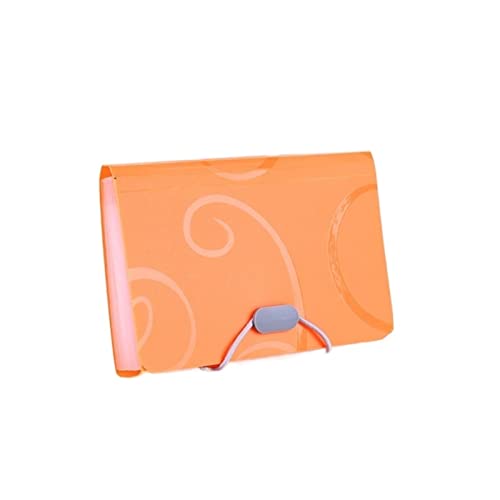 Filing Envelopes A6 Expanding Wallet Organ Bag Waterproof File Bag Organizer Data Book File Pouch Bill Folder School Office Binder Family Folder Plastic Folders (Color : Yellow)