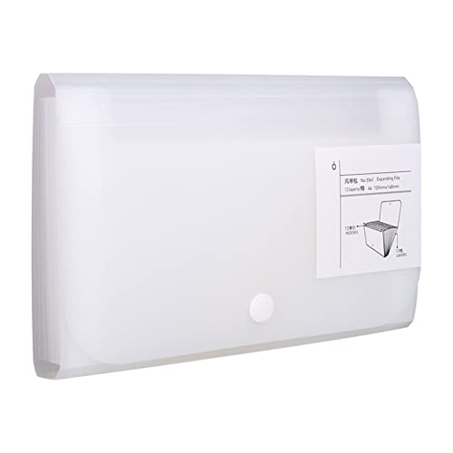 Filing Envelopes Plastic Portable File Folder Extension Wallet Bill Receipt File Sorting Organizer Office Storage Bag Folders Filing Products A6 Plastic Folders (Color : B2)