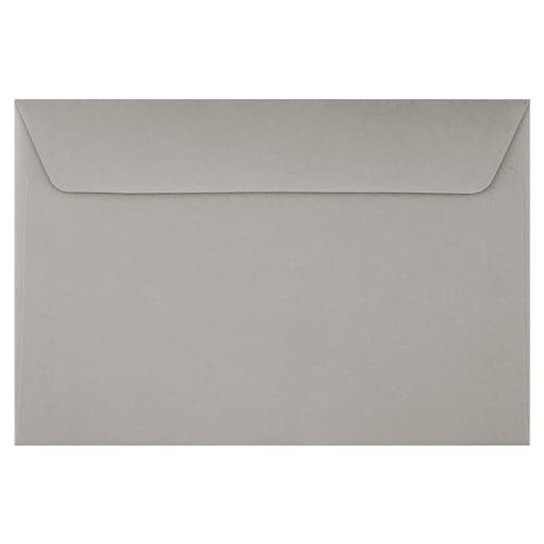 LUXPaper 6 x 9 Booklet Envelopes | Gray Wove | 28lb. Text | 250 Qty