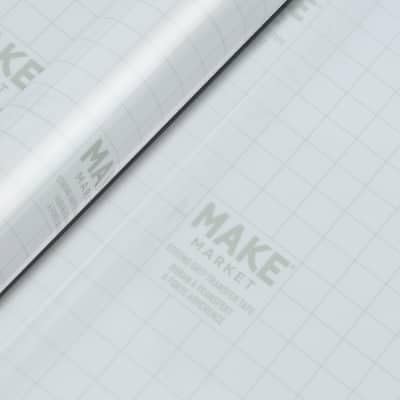 Make Market Strong Grip Transfer Tape – 12" x 48" Rolls with Grid Lines for Easy Alignment, Transfers Most Adhesive Vinyl Cleanly with No Residue, 12 Pack