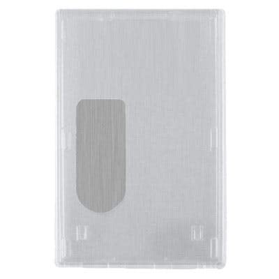 ID Zone Card Protectors Rigid Shielded Clear Card Holder - 100 Pack