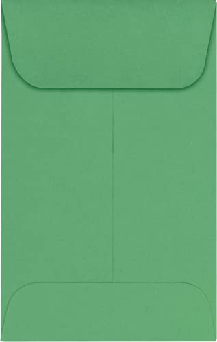 LUXPaper #1 Coin Envelopes | 2 1/4" x 3 1/2" | Holiday Green | 80lb. Text | 1,000 Qty
