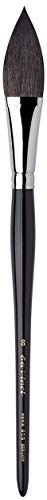 da Vinci Watercolor Series 803 Paint Brush, Cats Tongue Wash Russian Blue Squirrel Hair with Short Black Handle, Size 8 (803-08)