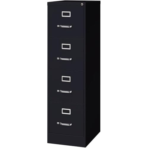 Scranton & Co 2 Piece Filing Cabinet and File Caddy Set in Black