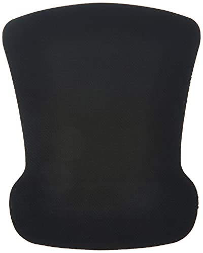 Amazon Basics Ergonomic Mouse Pad with Wrist Support for Pain Relief, Gel-Filled Cushion, Non-Slip Rubber Grip Base, 10.1 x 8.1 Inches, Black, 20-Pack