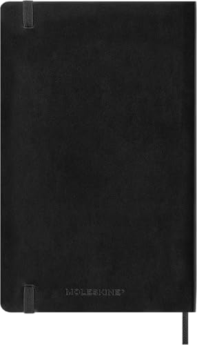 Moleskine 2026-27 18-Month Daily Planner, Large, Black, Softcover