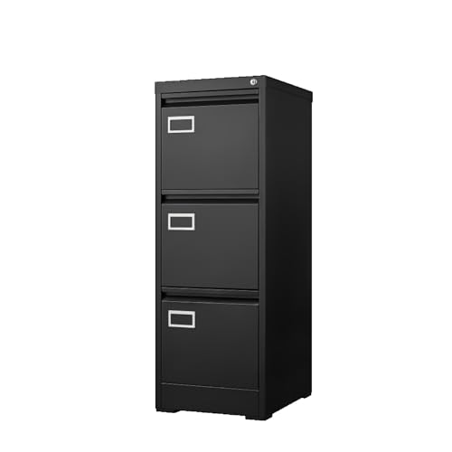 Hassyee Multiple Drawer Vertical File Cabinet with Lock,Filing Cabinet, Metal Filing Cabinet for Home Office Organizer Storage Cabinet Letter Size/A4/Legal File (4 Drawer)