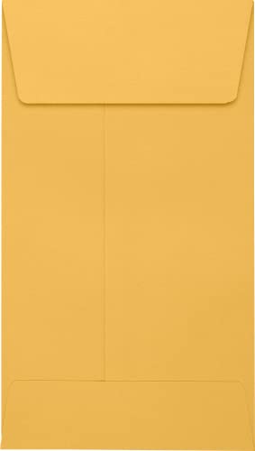 LUXPaper #5 1/2 Coin Envelopes | 3 1/8" x 5 1/2" | Brown Kraft | 24lb. Text | 1,000 Qty