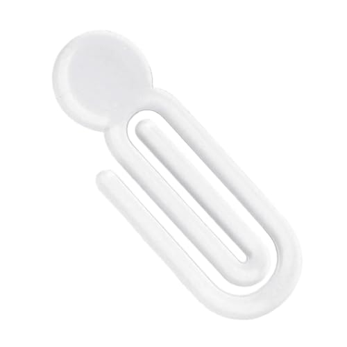 XIUBOSHI 100Pcs Colorful Acrylic Paper Clip Creative Shape Organizers Binders Clips for Documents Crafts Classroom Use