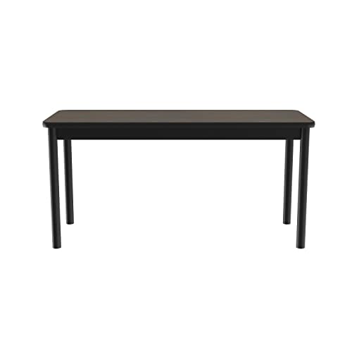 Correll Rectangular Thermal Fused Laminate Lab Table with Walnut LT3048TF-01