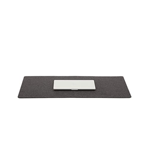 Graf Lantz Mosen Large Merino Wool Felt Desk Pad, Luxury Non-Slip Desk Mat, Blotter for Office and Home, 31W x 19H, Charcoal