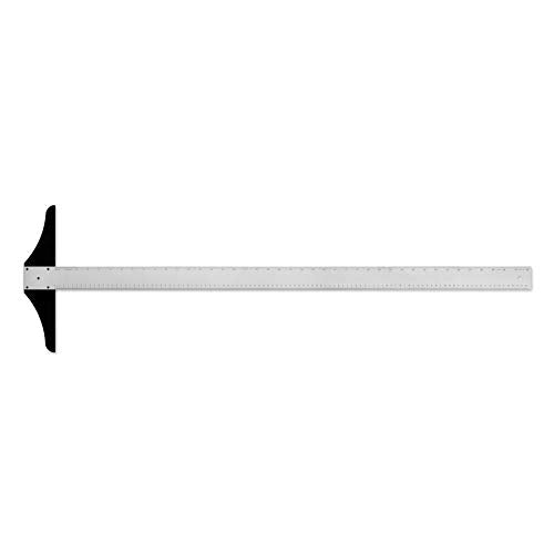 Alumicolor 42-inch Steel Edge Aluminum T-Square for Art Framing & Drafting, Silver