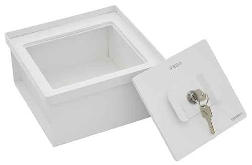 ARREGUI Terra Hidden Safe for Home, Floor Safe, Secret Compartment for Money, Discreet Money Hideout, Floor Money Box, Secret Hideout, Small Hidden Safe, 10 x 20 x 20 cm, 2.3 L, White