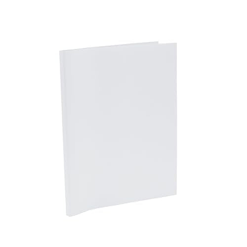Peleman (Unibind) Thermal Binding Soft Covers – 40-Pack Flexible Binding Covers for Reports, Documents & Notebooks – No Spiral or Comb Required – Fast Finish (White, Spine Capacity: 40 Sheets Max)