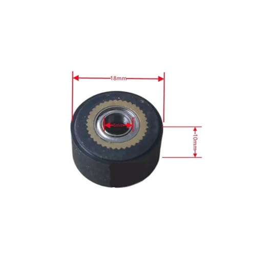 QAXHGHJJ Long Life Pinch Roller 5x10x18mm for use in for Summa Series Plotter Vinyl Cutter Parts(3Pcs)