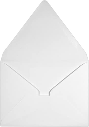 A2 Contour Flap Envelopes (4 3/8 x 5 3/4) - White - 100% Recycled (500 Qty.)
