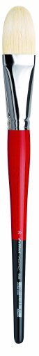 da Vinci Hog Bristle Series 5923 Maestro 2 Artist Paint Brush, Long Filbert with Red Handle, Size 20 (5923-20)