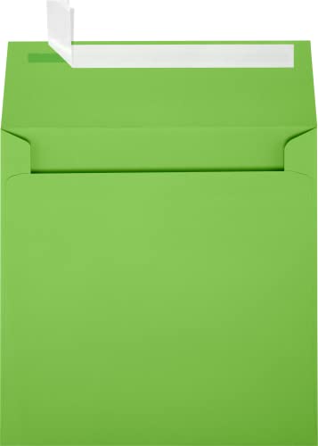 LUXPaper Square Invitation Envelopes | Peel & Press | 6" x 6" | Limelight Green | 80lb. Text | 1,000 Qty
