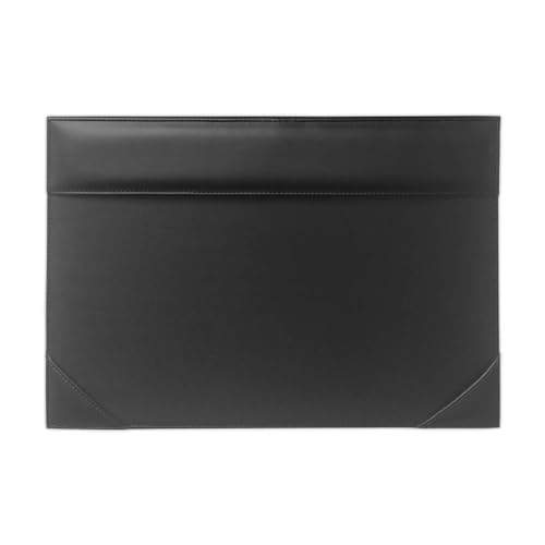 DACASSO Black Leather Wall Calendar Holder - Luxury Calendar - Office Organization & Executive Desk Decor