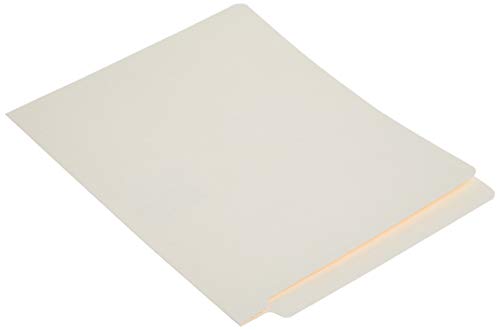 Smead Shelf-Master End Tab File Folders, 100 Count, Manila, Reinforced Straight-Cut Tabs, Letter Size