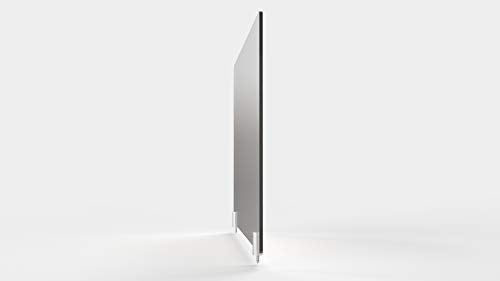 "Ghent Partition Extender, Frosted Thermoplastic w/Screws, 30""H x 42""W" (PEF3042-H)