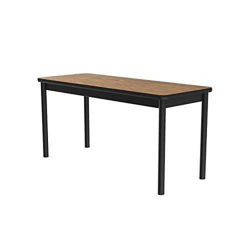 Correll Thermal Fused Laminate Lab Table with Medium Oak Finish LT3072TF-06