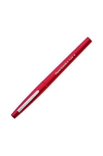 Papermate Flair fineliners (Medium, Red, Water-based ink, Metal)