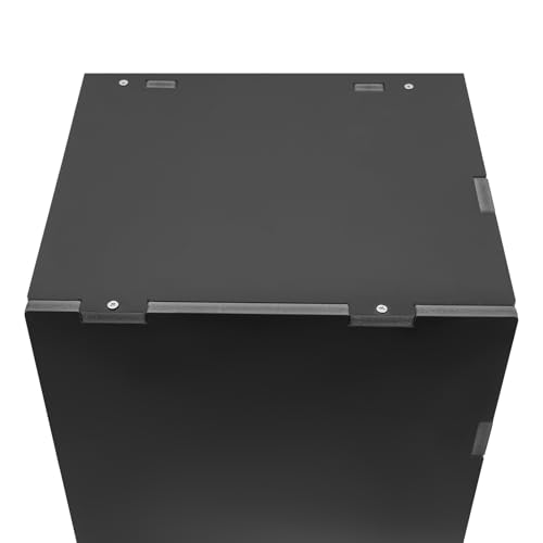 MARTEXBUY Classroom Mailbox, Literature Organizer, 16-Slot Desktop File Sorter Mail Center, Paper Organizer Storage Cabinet for Office School Home (Black)