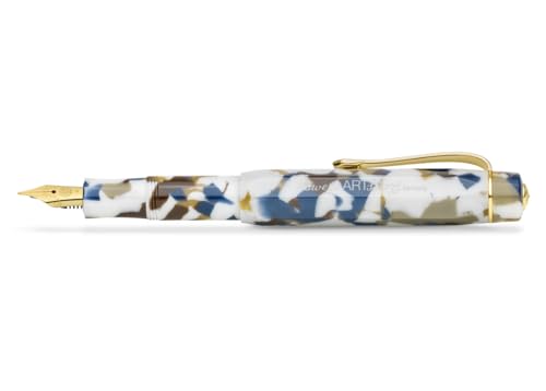 Kaweco ART SPORT Fountain Pen Terrazzo Exclusive Acrylic Fountain Pen for Ink Cartridges With Steel Nib EF (Extra Fine)