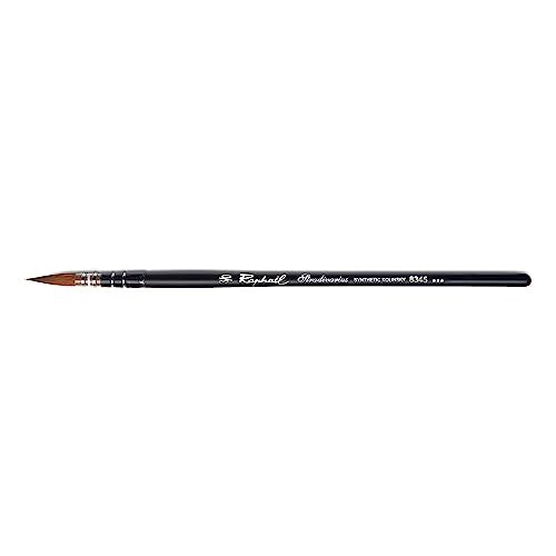 Raphael Stradivarius Synthetic Kolinsky Watercolor Brush, Black
