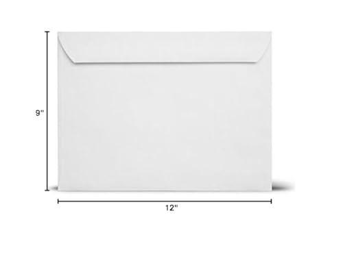 9 x 12 White Booklet Envelopes 28lb - 500 per case