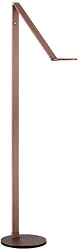 Magnum Adjustable Height French Bronze Task LED 61" Tall Floor Lamp