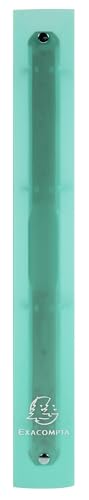 Exacompta - Ref 51973E - Box of 15 Chromaline Binders - 4 Round Rings Diameter 30 mm - Spine 40 mm - Dimensions 32 x 27 cm - A4 Maxi File Format - Pastel Green