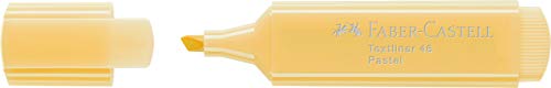 Faber-Castell Textliner 46 Pastel Vanilla Highlighter Pen - Box of 50