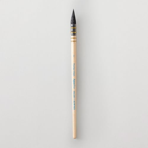 Daler-Rowney Aquafine Watercolour Brush, Natural Goat Hair, Short Handle, Pointed Wash, 2