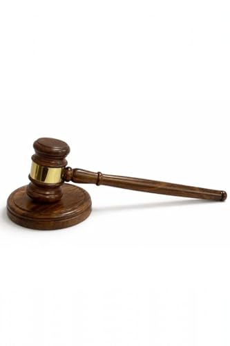 SODEF Wooden Judge Gavel and Sounding Block Set - Personalized Engraving Available, Law Office Decor - Multicolor - Multicolor