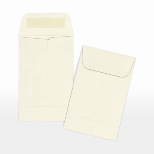 LUXPaper #1 Coin Envelopes | 2 1/4" x 3 1/2" | Natural Linen | 80lb. Text | 1,000 Qty