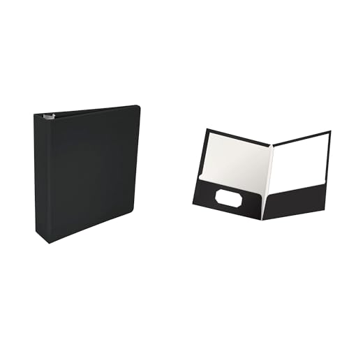 Casafoyer Polypropylene D-Ring Binder & Laminated Pocket Folder Combo Kit for Office Organization