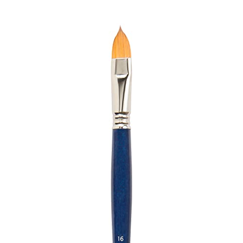 Escoda Chronos Series 3156 Artist Watercolor & Acrylic Paint Brush, Synthetic Toray Fiber & Red Sable Blend, Filbert, Size 16