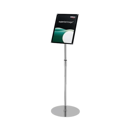 Deflecto 165242 A4 Bevelled Edge Floor Standing Sign Holder